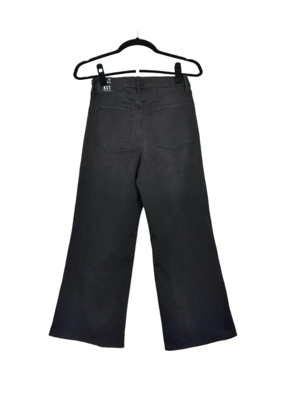 Kut From the Kloth Meg High Rise Fab Ab Wide Leg Raw Hem - Picture 8 of 9